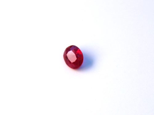 Oval-cut vivid red natural Ruby
