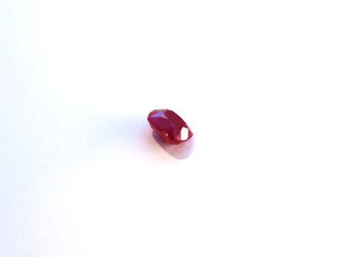 Cushion-cut medium red natural Ruby