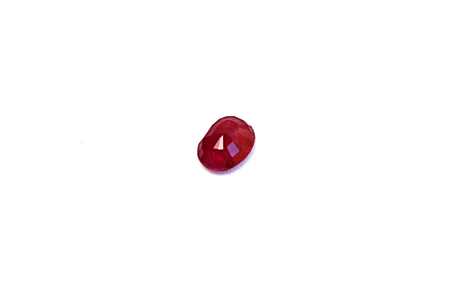 Oval-cut Ruby