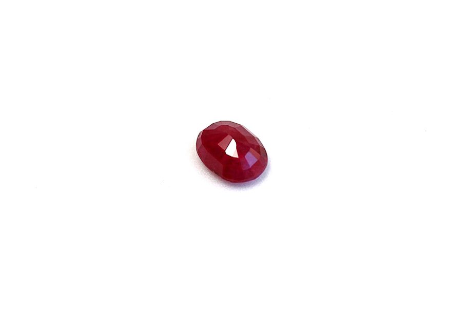 Oval-cut Ruby