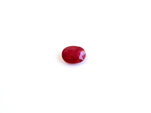 Oval-cut Ruby