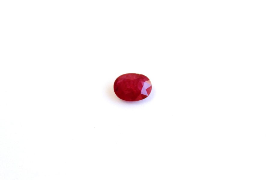 Oval-cut Ruby