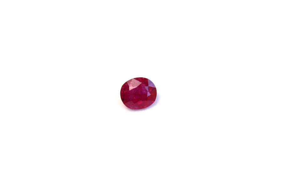 Oval-cut Ruby