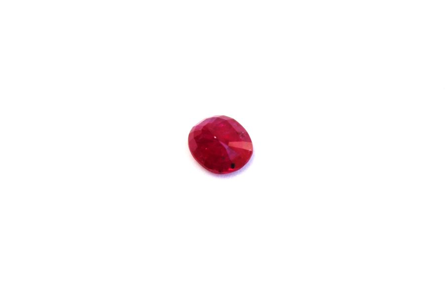 Oval-cut Ruby