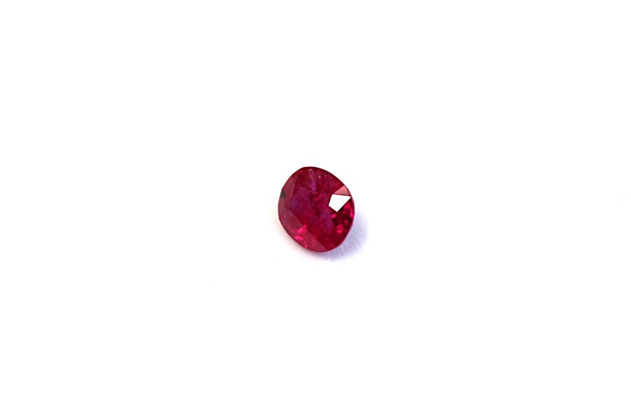 Oval-cut Ruby