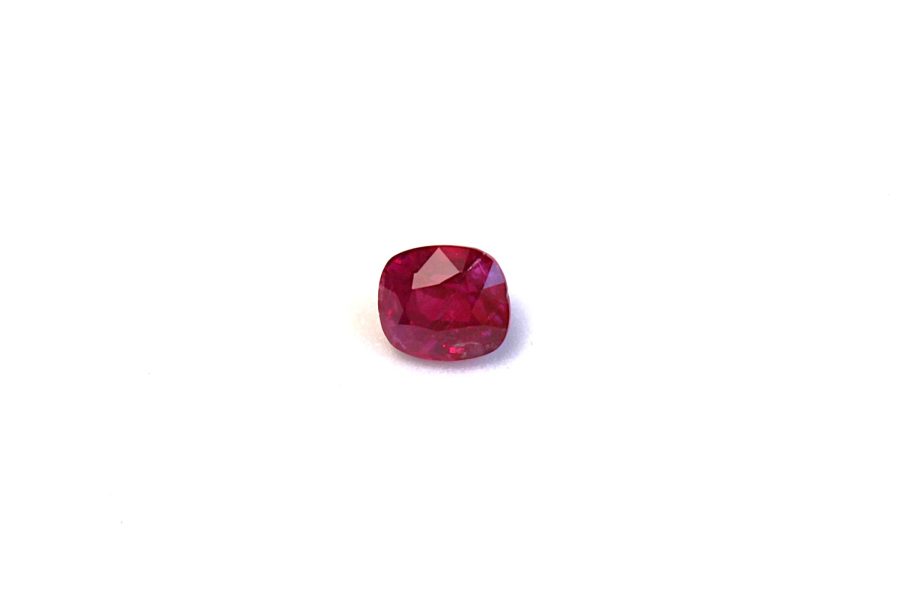 Cushion-cut natural Ruby
