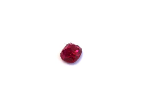 GM099 3 Cushion-cut purplish red natural Ruby