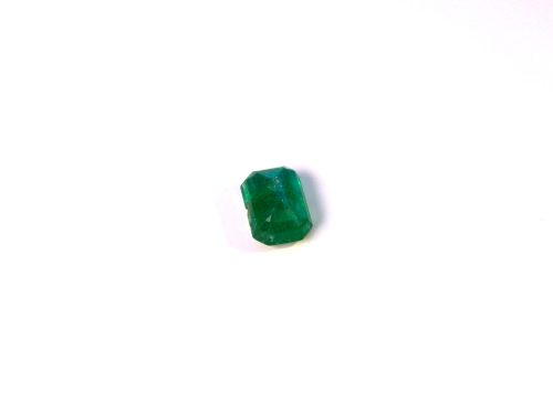 Medium dark green natural Emerald in emerald cut