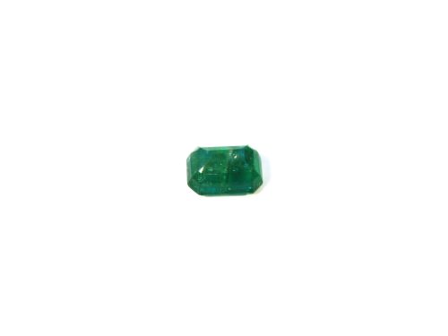 Medium dark green natural Emerald in emerald cut