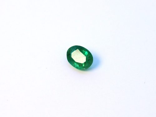 Medium green natural Emerald in oval cut