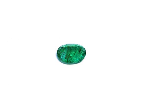 Medium green natural Emerald in oval cut