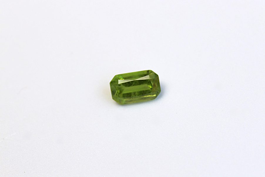 Emerald-cut Peridot