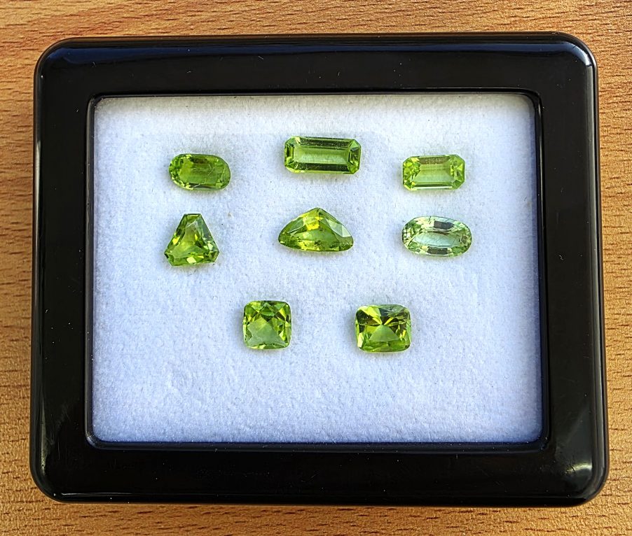 Peridot lot assorted shapes