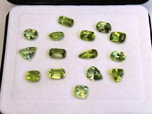 Peridot lot assorted shapes