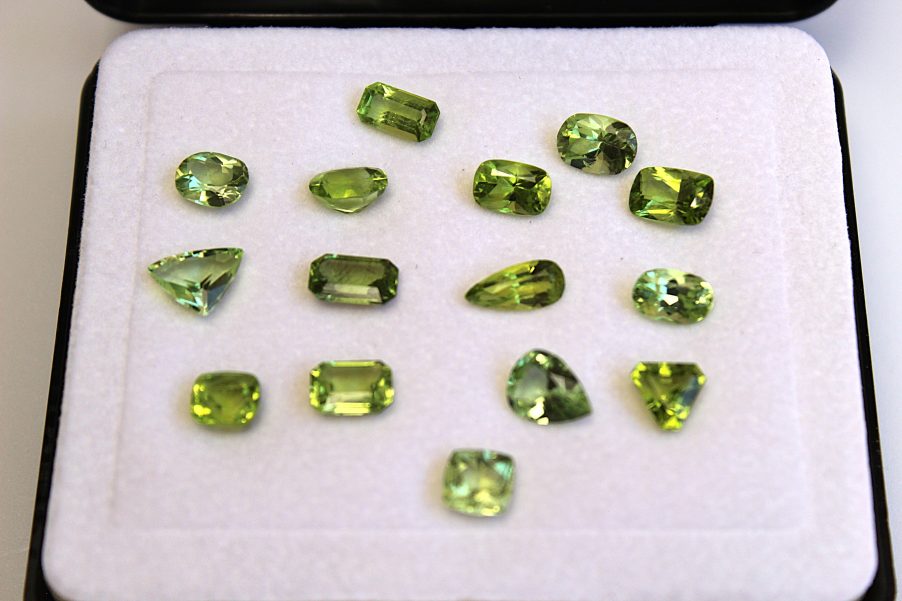 Peridot lot assorted shapes