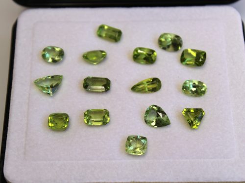 Peridot lot assorted shapes