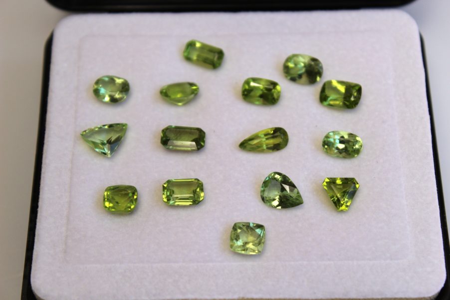 Peridot lot assorted shapes