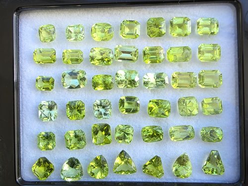 Peridot lot assorted shapes