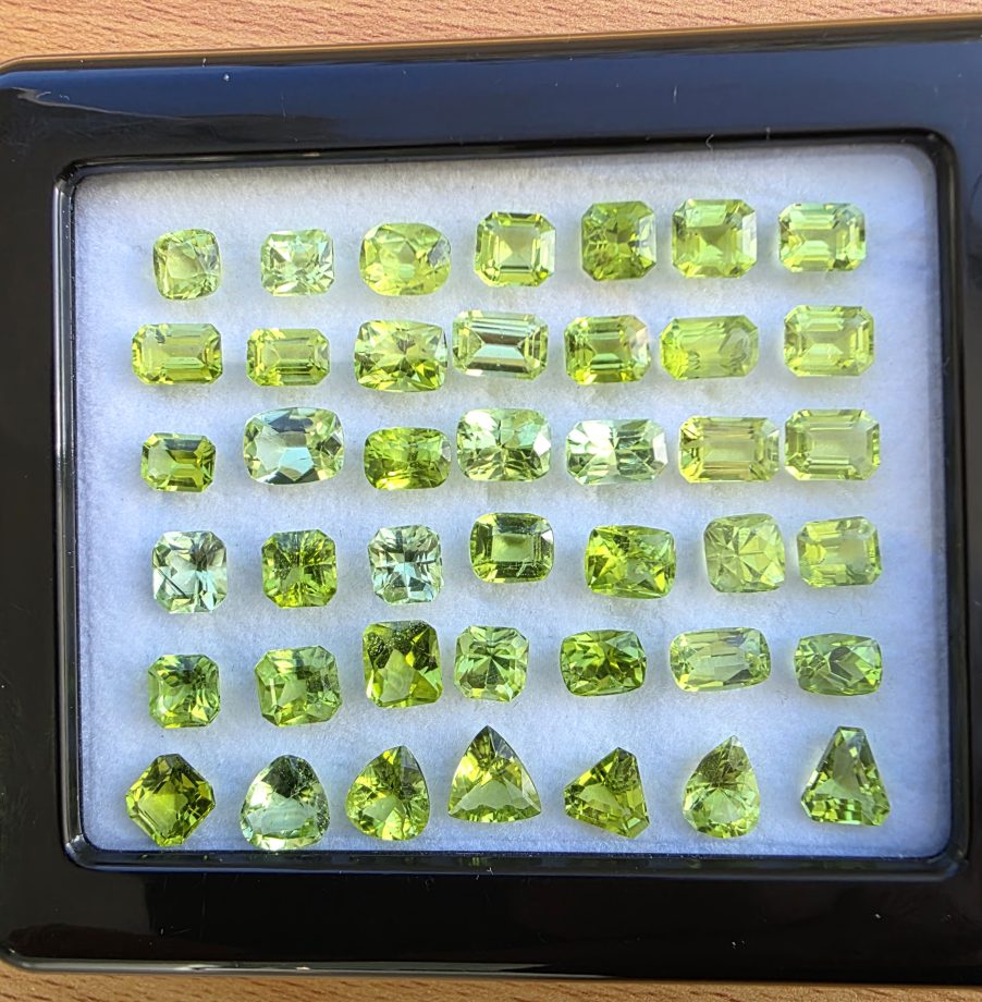 Peridot lot assorted shapes