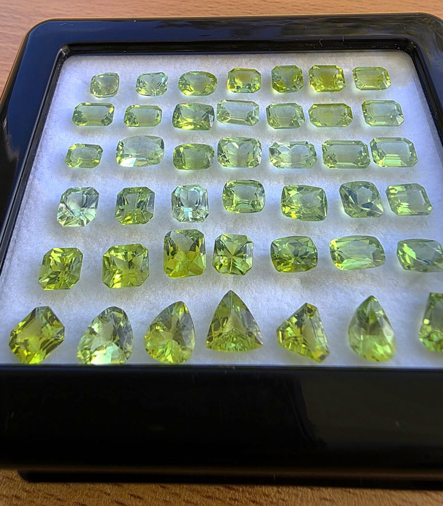 Peridot lot assorted shapes