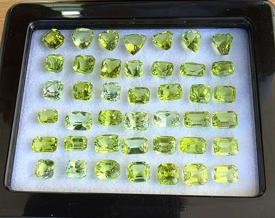 Peridot lot assorted shapes