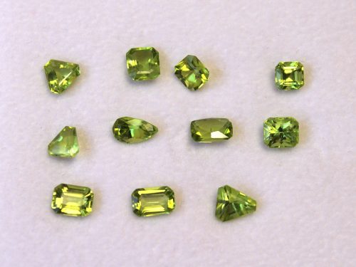 Peridot lot assorted shapes