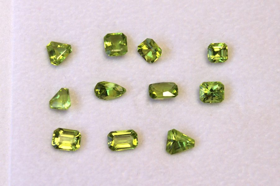 Peridot lot assorted shapes